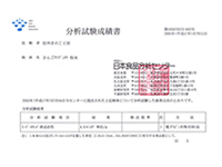 さんごヤマブシタケに含まれるSOD活性　分析結果